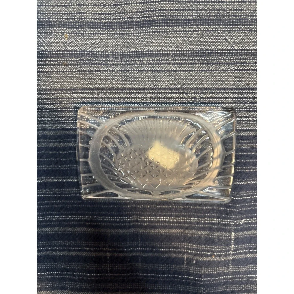 Lalique Pineapple Knife Rest Scottish Thistle